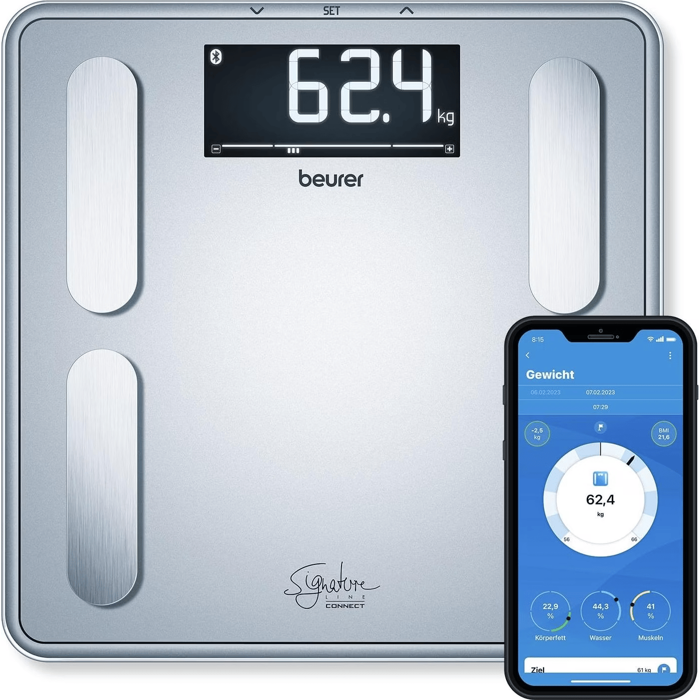 Beurer Balance d'analyse corporelle BF 405 Signature Line