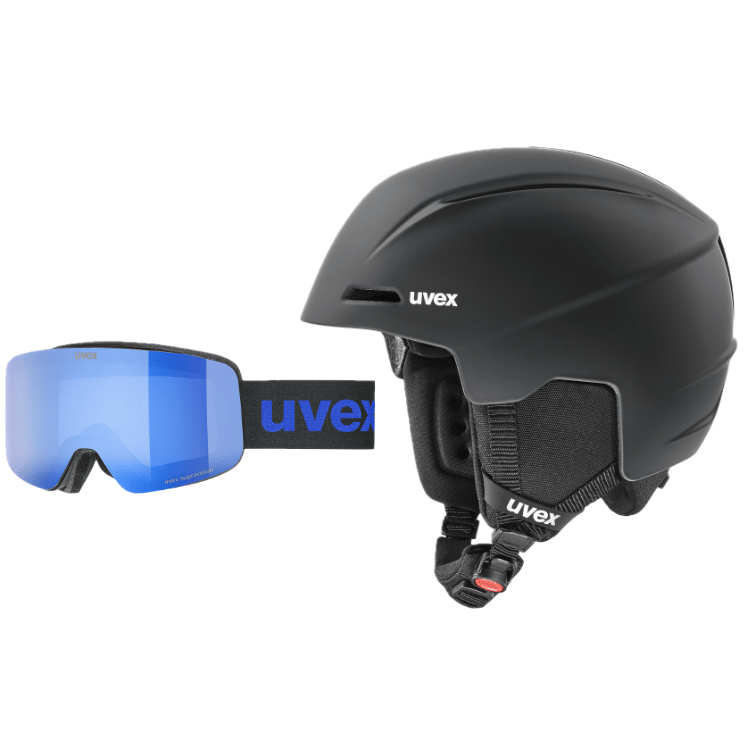 Skihelm Viti Junior + Skibrille pwdr FM