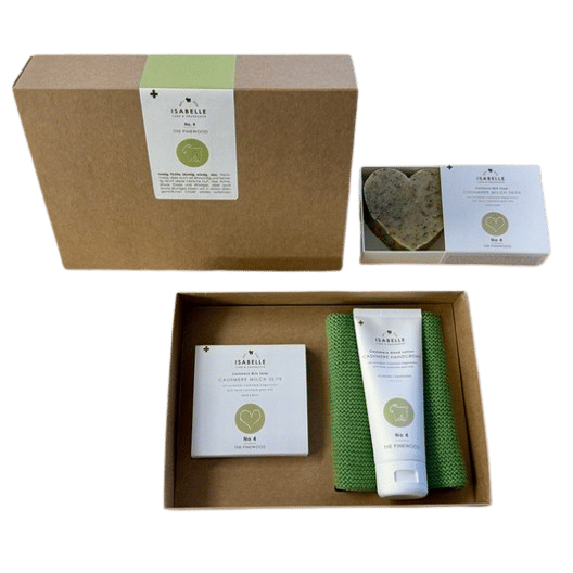 Geschenkset Herzseife + Handcrème Duft Nr. 4 The Pinewood