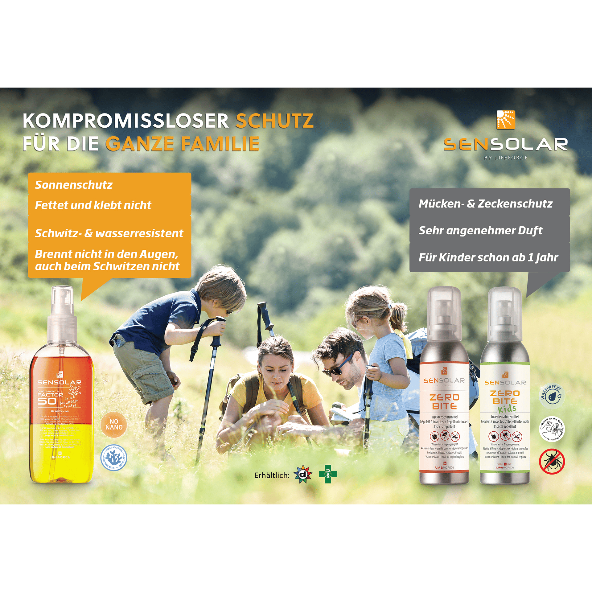 SENSOLAR Protection solaire familiale SET