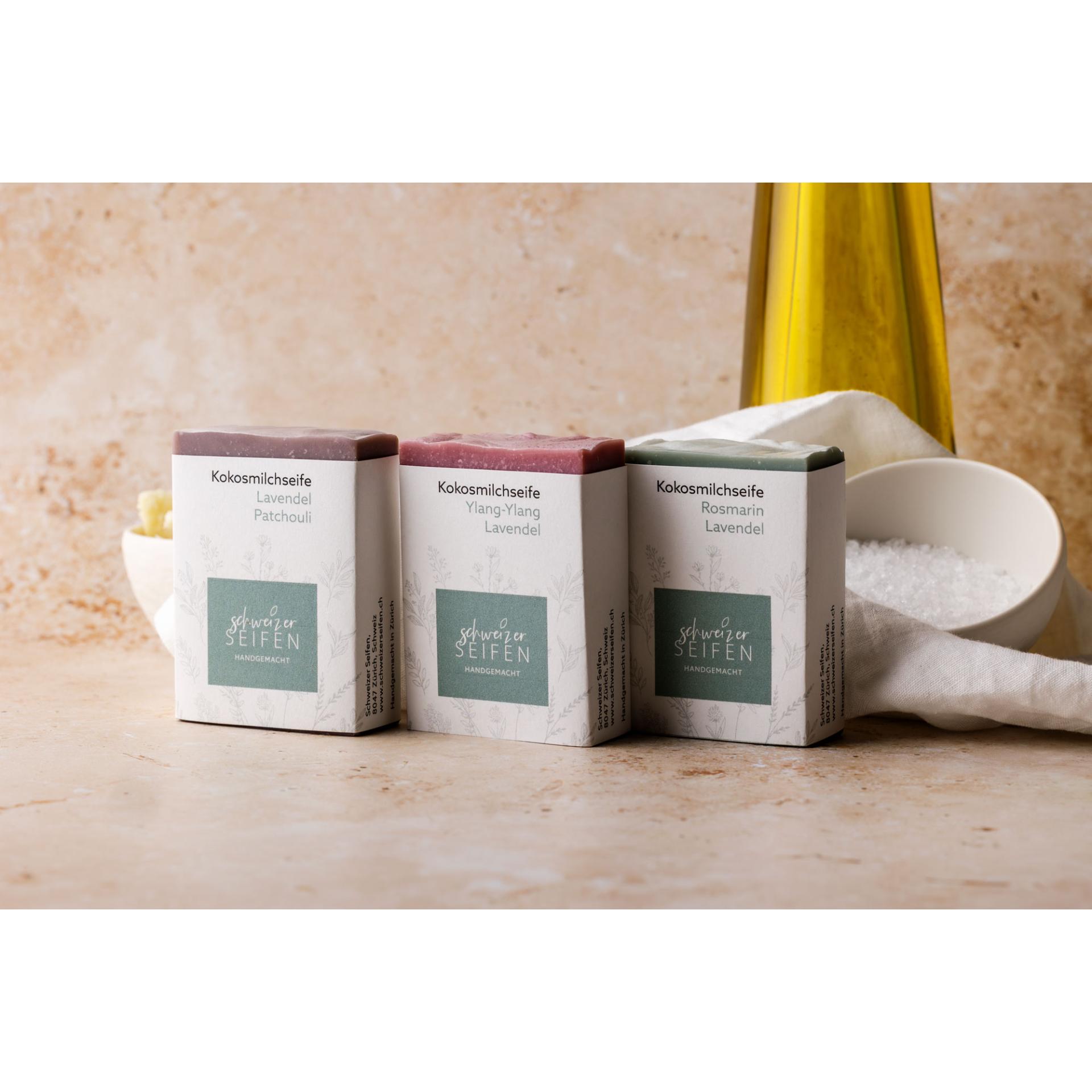 Schweizer Seifen Lavendel Seifen-Set