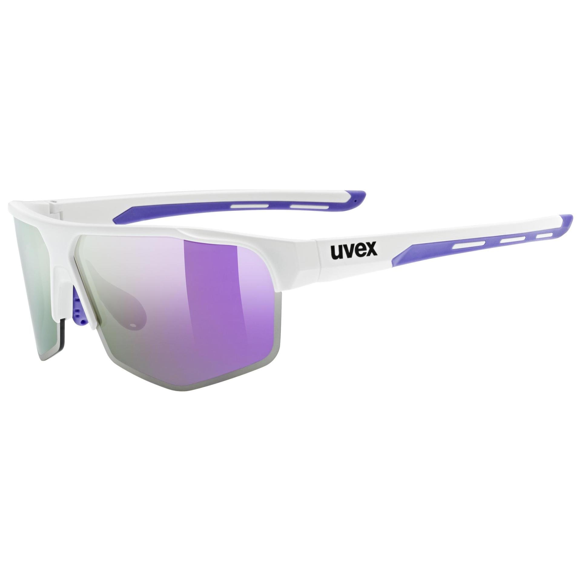 white matt / mirror purple