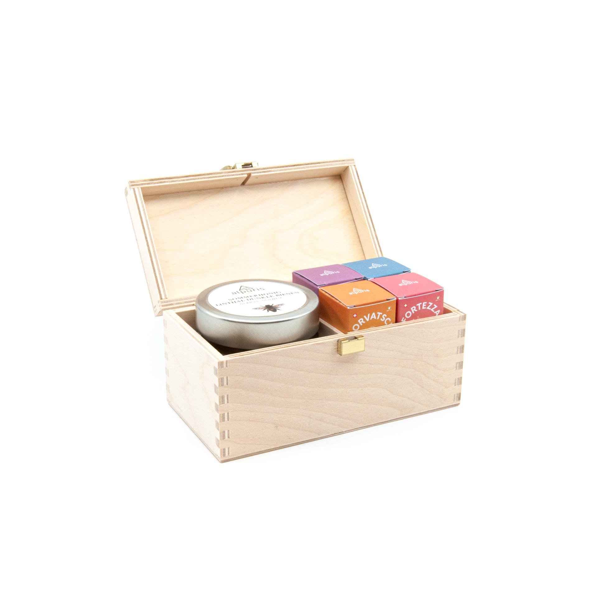Alpuris Honig-Tee-Geschenkbox Schweizer Alpen