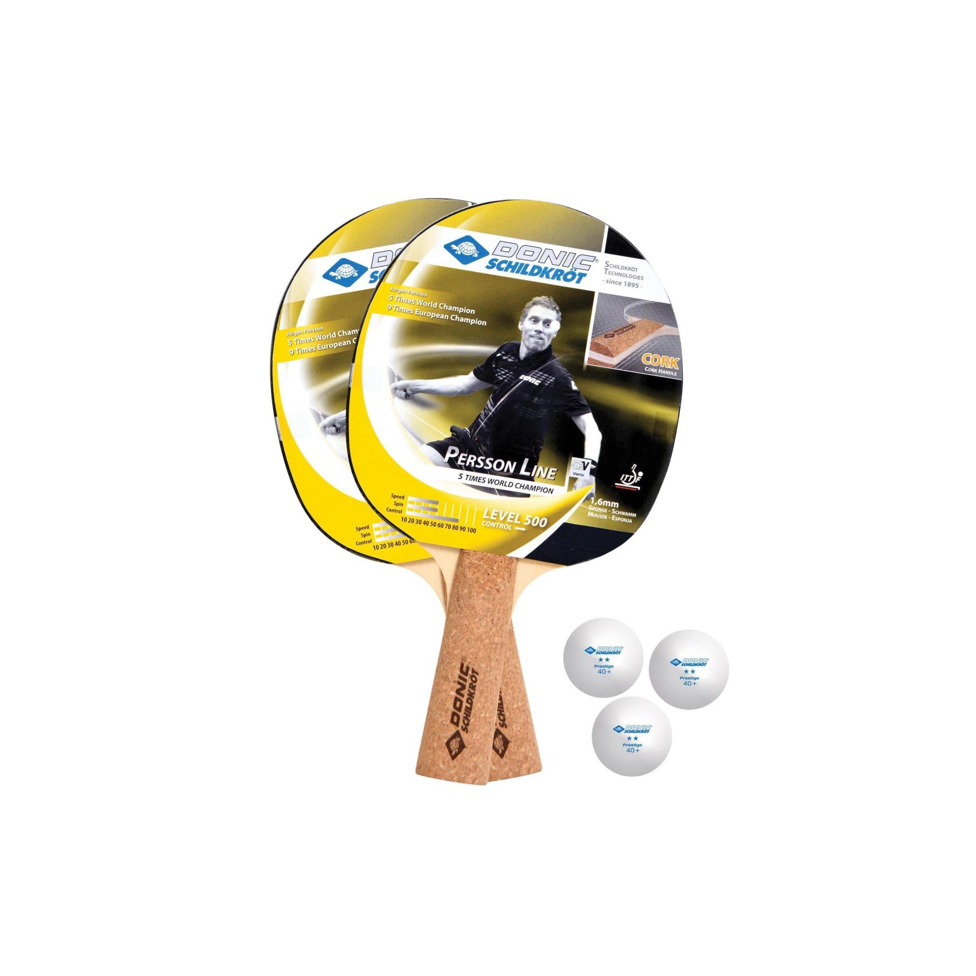 DONIC Schildkröt Tischtennis Set Persson 500 Kork Set