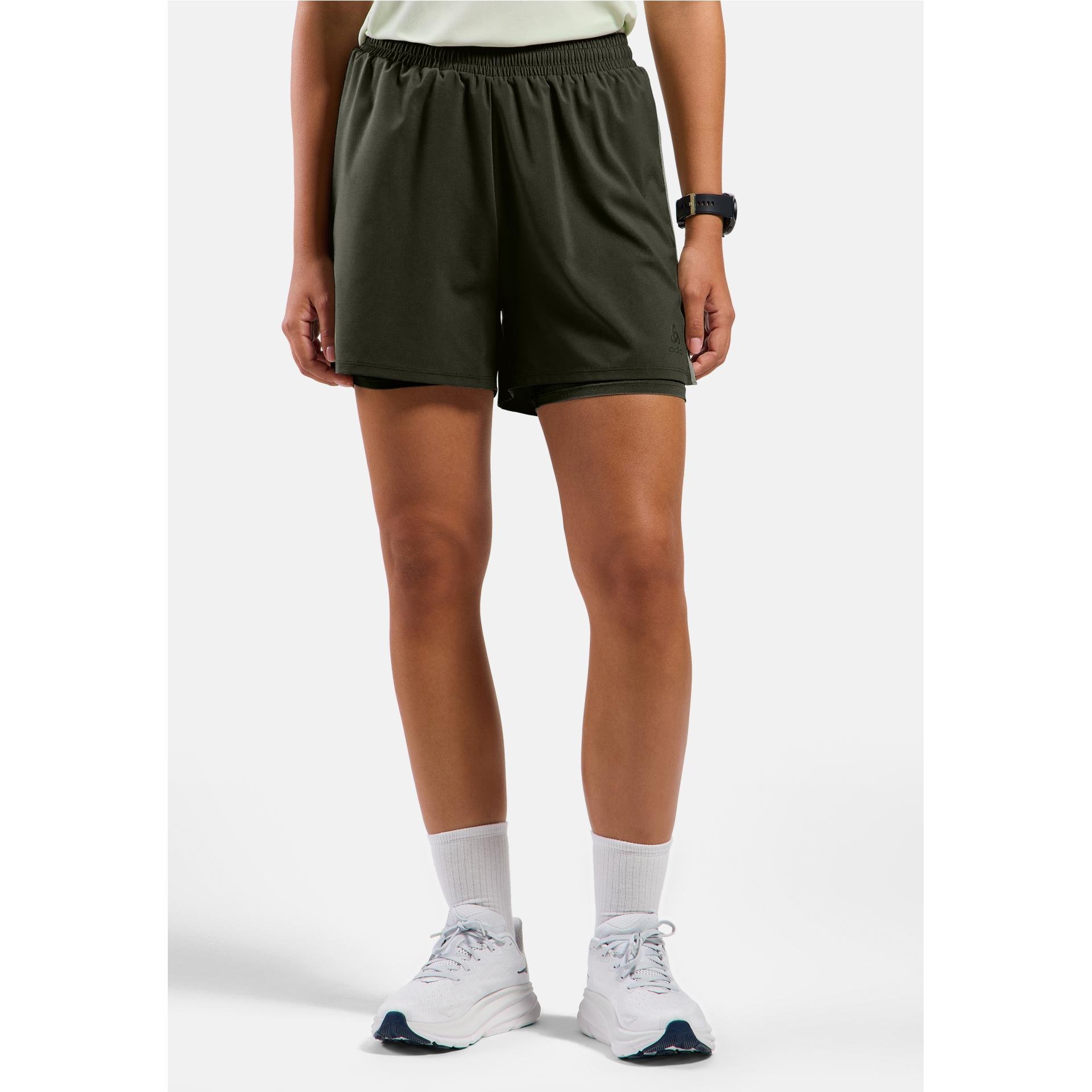 Odlo Essential 4 Inch 2-in-1 Short Damen