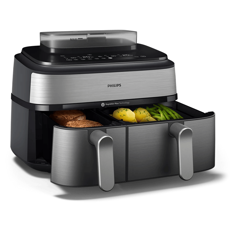 Philips Steam Airfryer Dual Basket Steam NA555/09