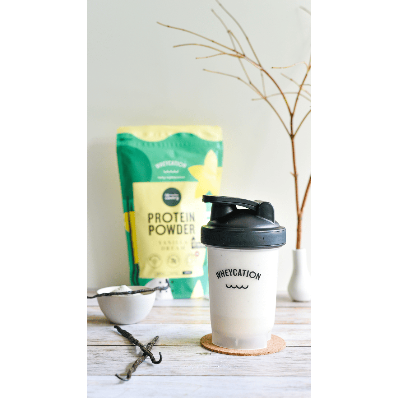 WHEYCATION Starterset Protein 3x260g & Shaker