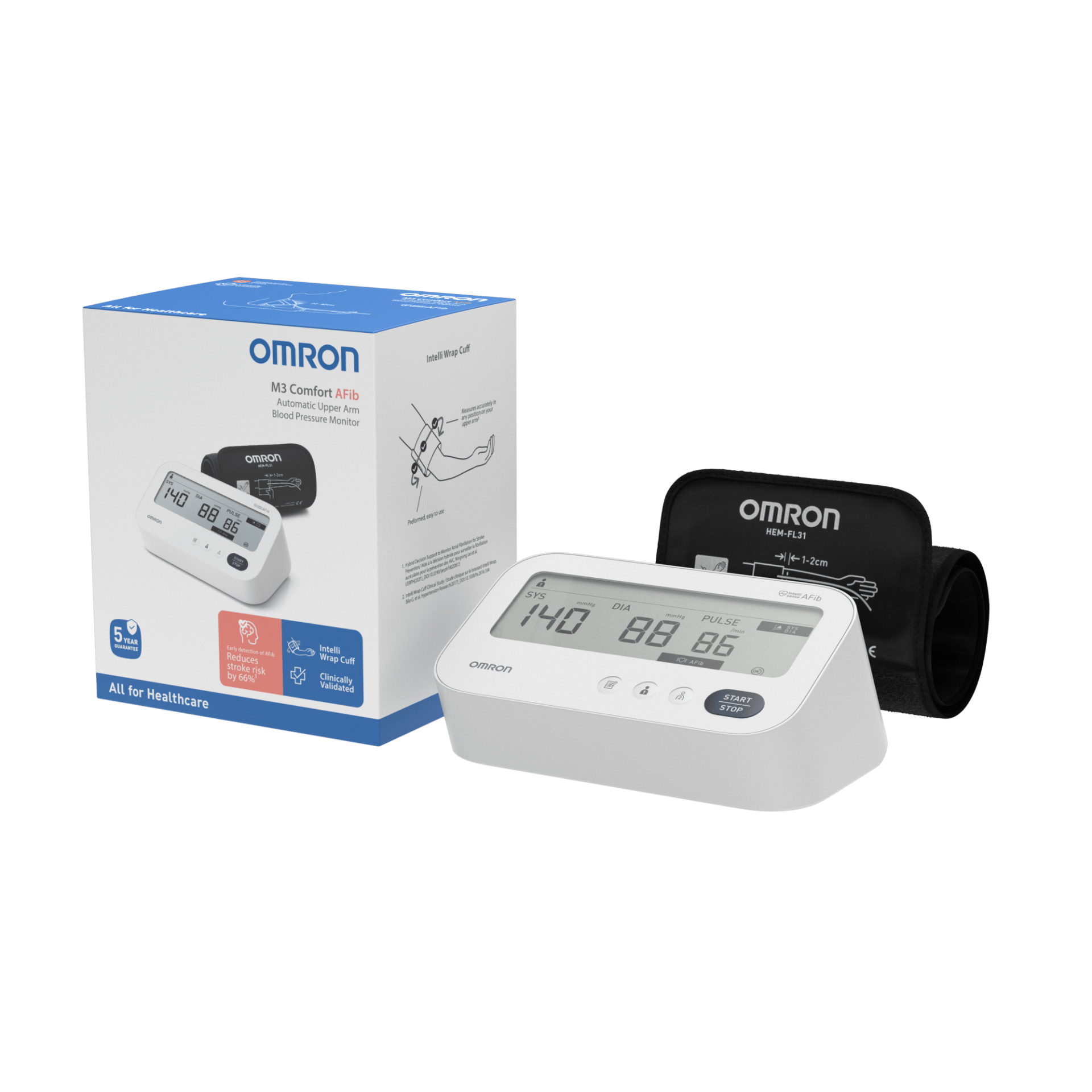 Omron Tensiomètre à bras M3 Comfort AFib