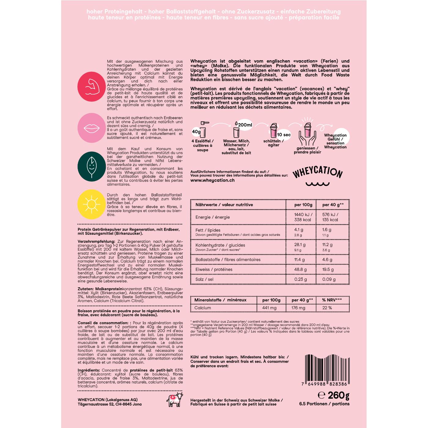 WHEYCATION Starterset Protein 3x260g & Shaker