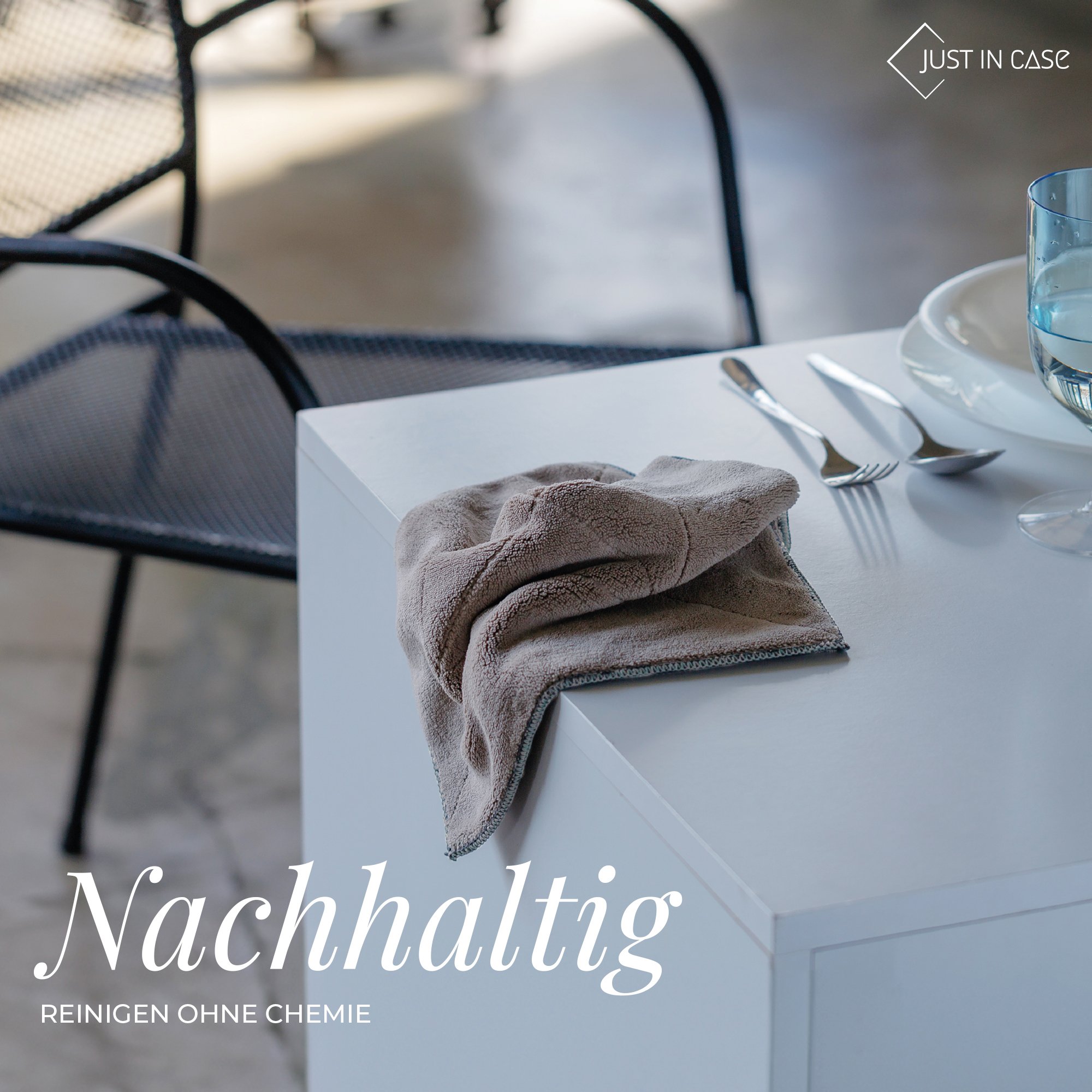 JUST IN CASE Premium Microfasertuch «Softy», 4er Set