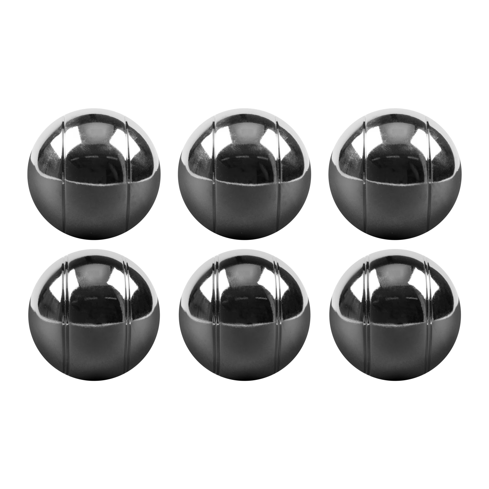 KOOR Set di 6 bocce pétanque con custodia in legno Deluxe 