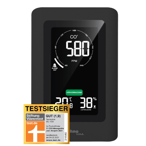 Luftgütemonitor WL1030, CO2, Temperatur, Luftfeuchtigkeit Luftgütemonitor WL1030, CO2, Temperatur, Luftfeuchtigkeit