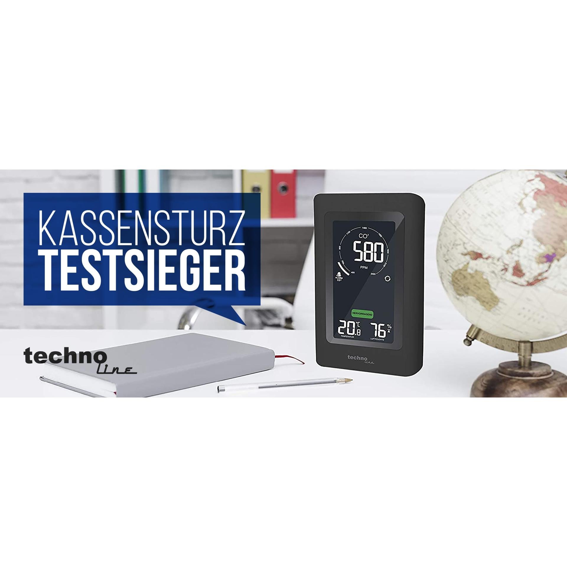 Luftgütemonitor WL1030, CO2, Temperatur, Luftfeuchtigkeit Luftgütemonitor WL1030, CO2, Temperatur, Luftfeuchtigkeit