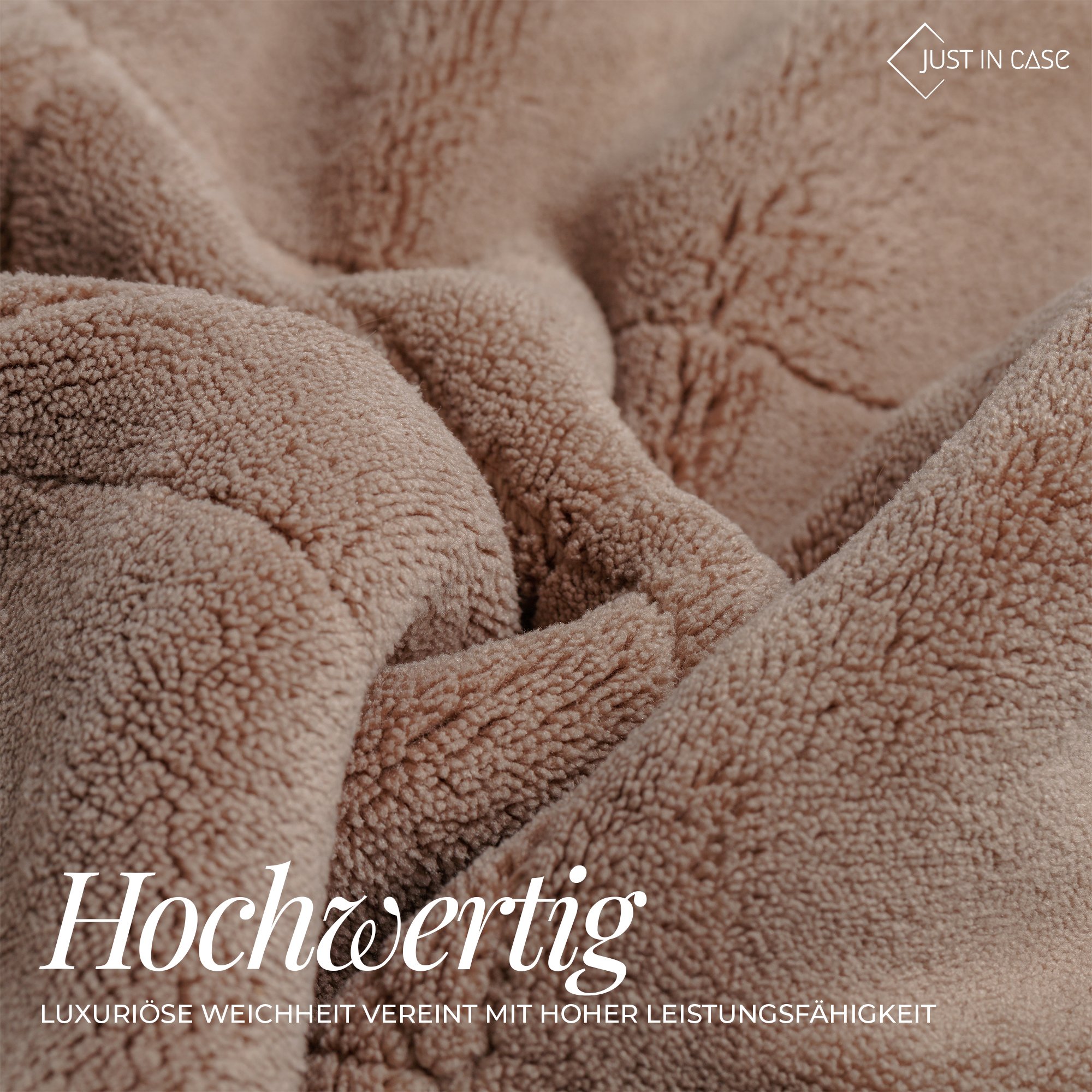 JUST IN CASE Premium Microfasertuch «Softy», 4er Set