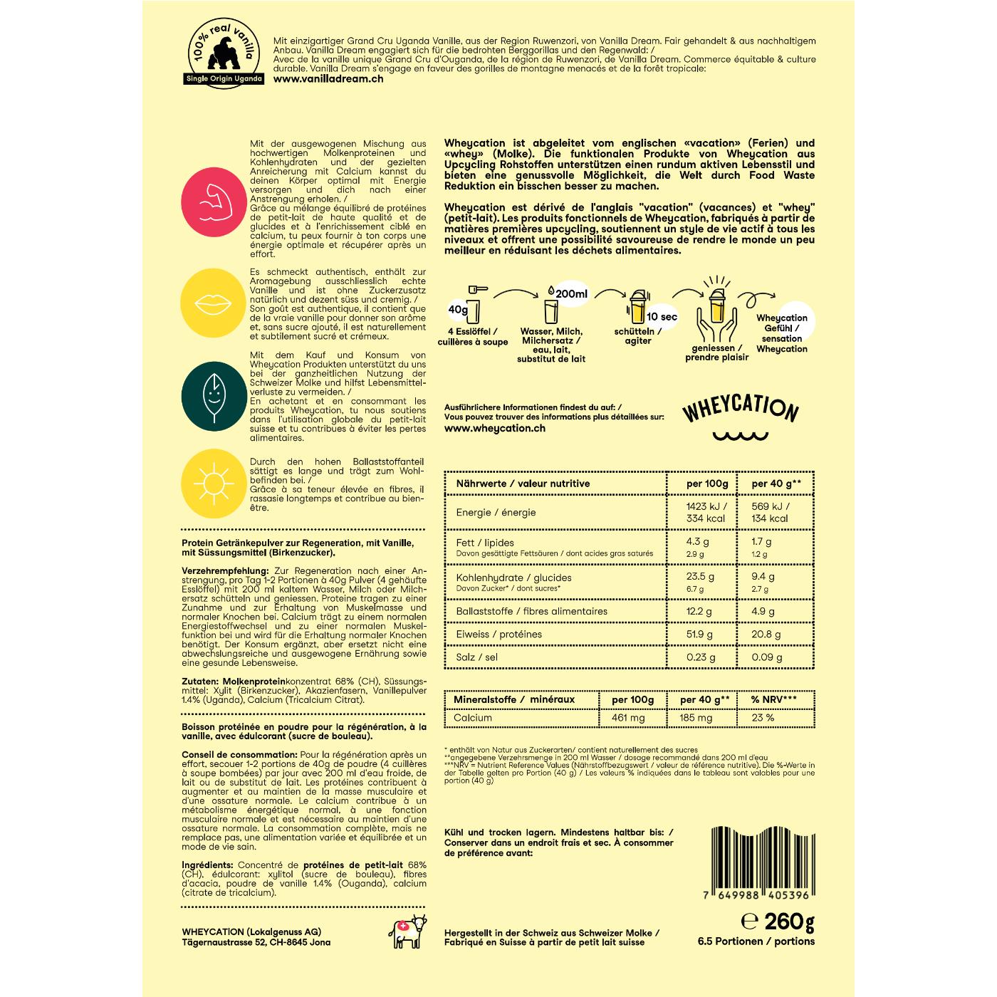 WHEYCATION Starterset Protein 3x260g & Shaker