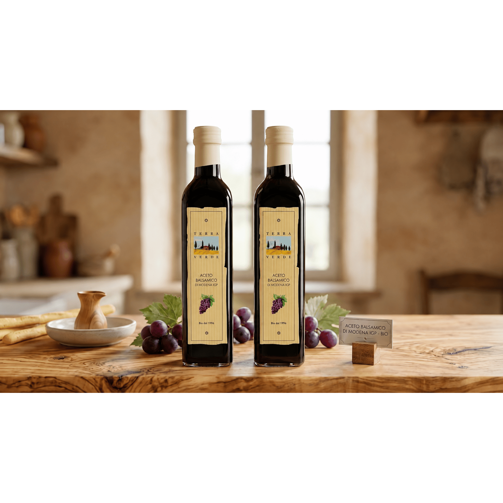 Terra Verde 2er Set Bio Aceto Balsamico di Modena IGP 500 ml