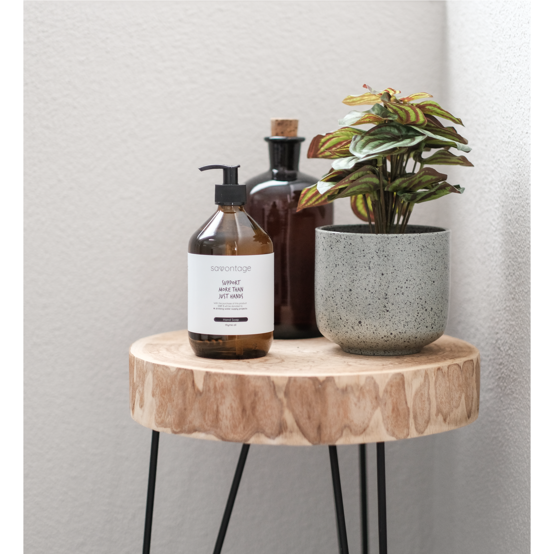 Savontage Savon liquide pour les mains à l'huile de thym