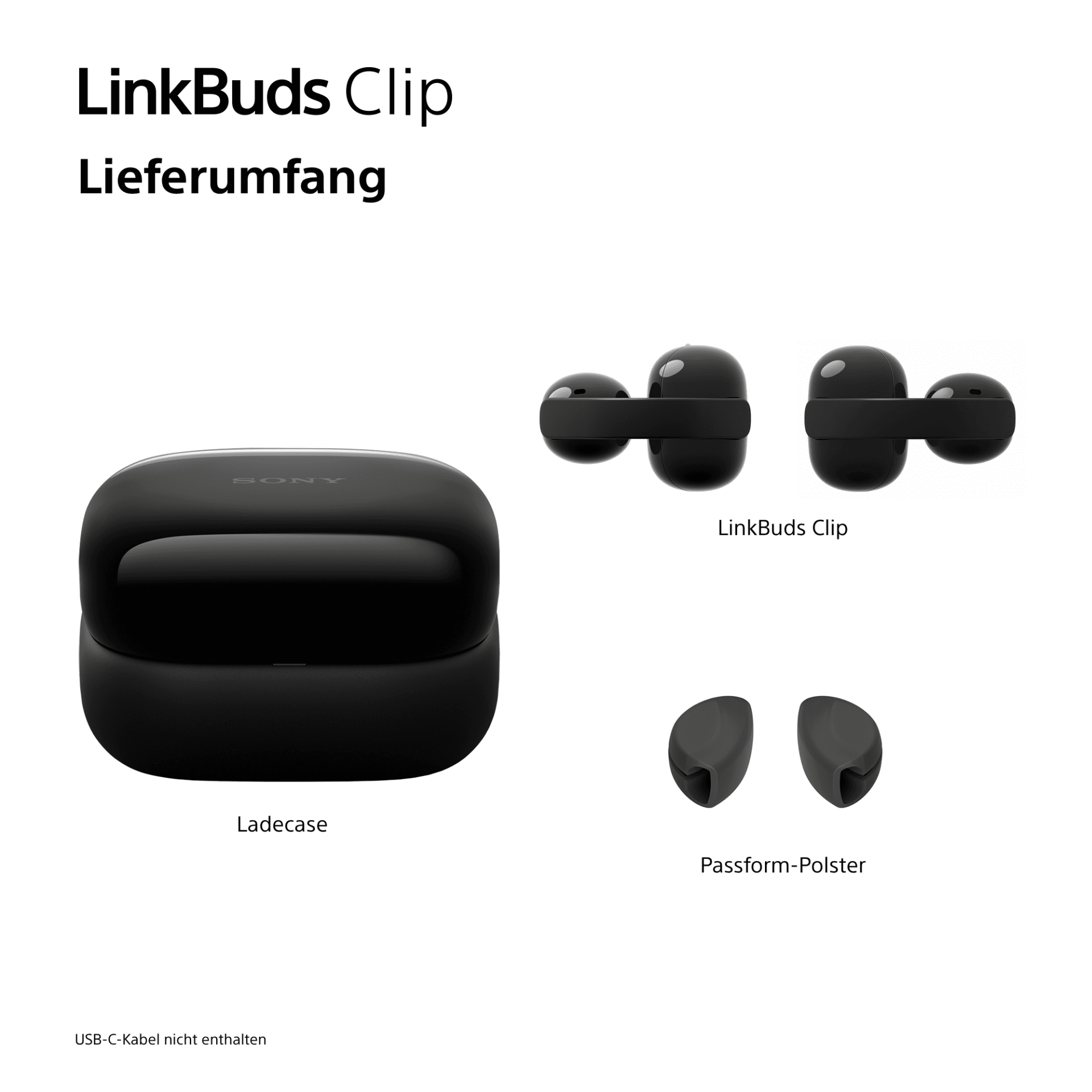 Sony Kabellose Kopfhörer LinkBuds Clip