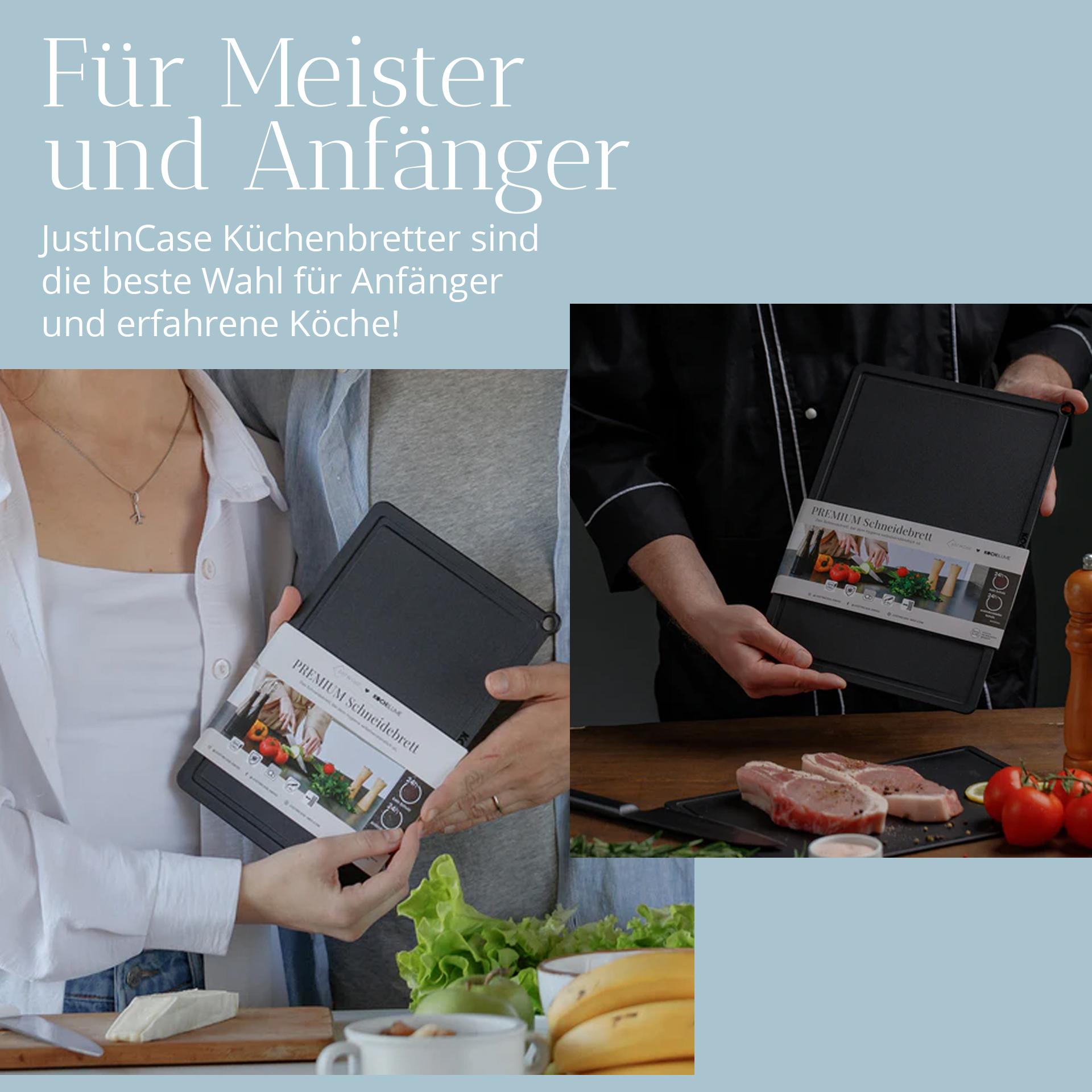 JUST IN CASE Profi Schneidebrett Set