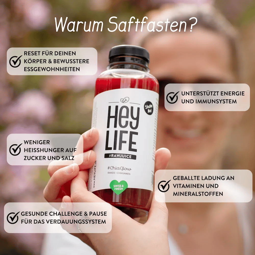 HeyLIFE Gutschein für 3 Tage SummerBody Juice Fasting
