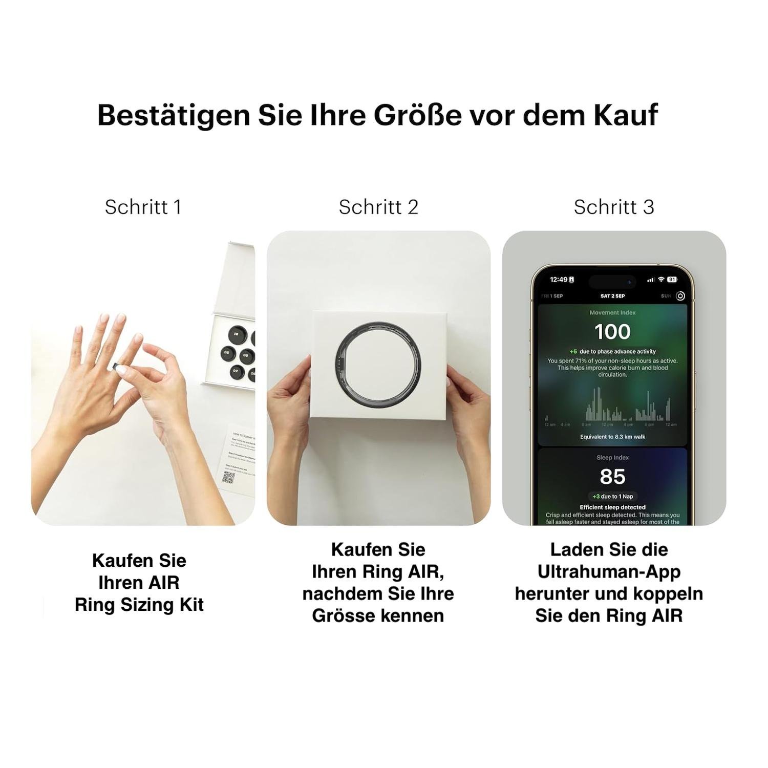 Ultrahuman Ring AIR + Sizing Kit