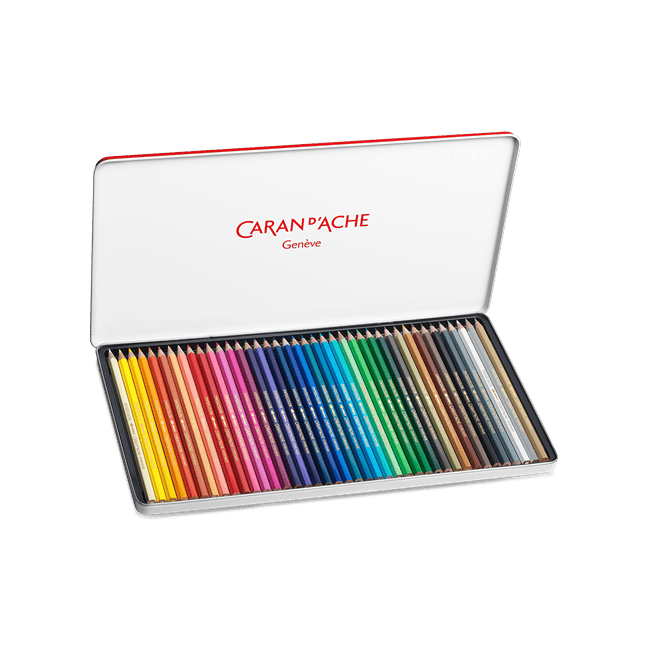 CARAN D'ACHE Étui avec 40 couleurs aquarellables SWISSCOLOR