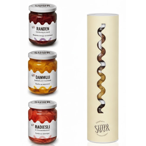 Geschenkrolle fermentiertes und eingelegtes Gemüse 