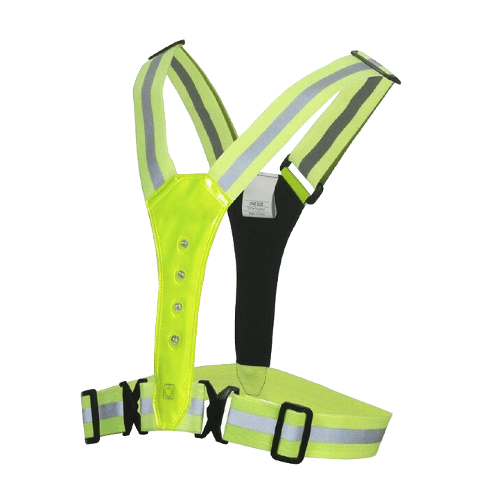 Weste mit LED an Vorder + Rückseite