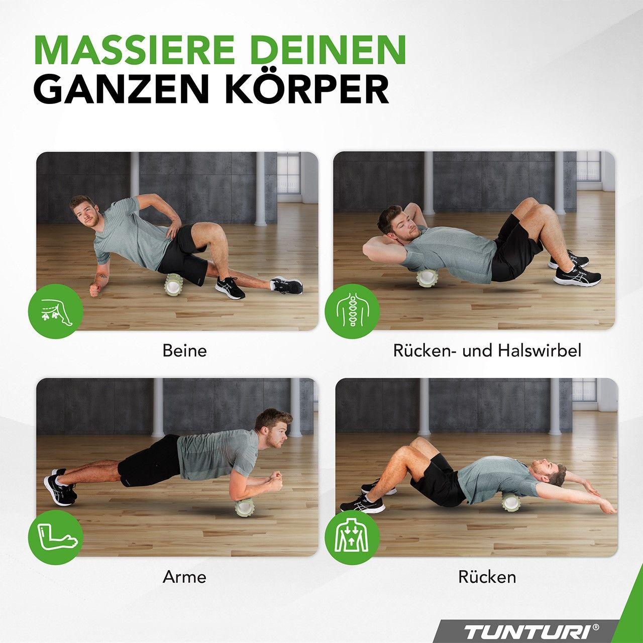 Tunturi Massageroller 33 cm Khaki Grün