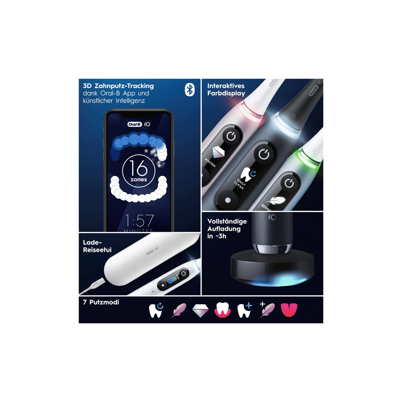 Oral-B Elektrische Zahnbürste iO Series9 White Alabaster