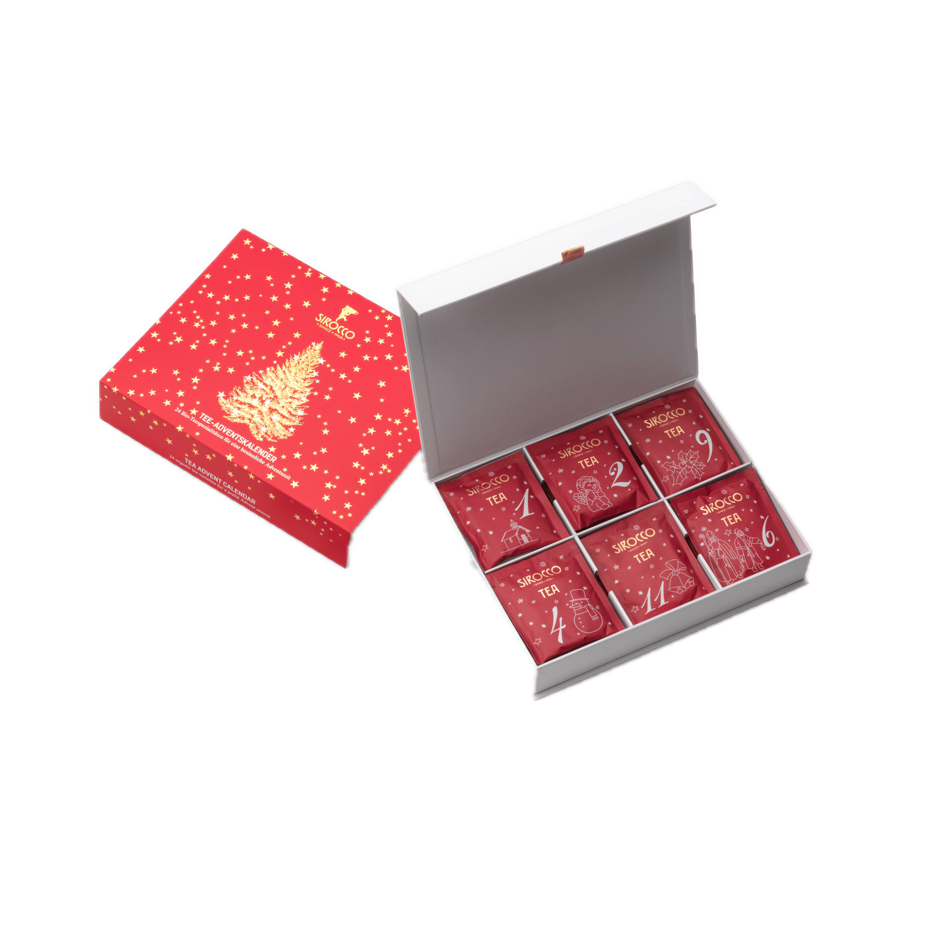 Calendrier de l’Avent avec du thé bio