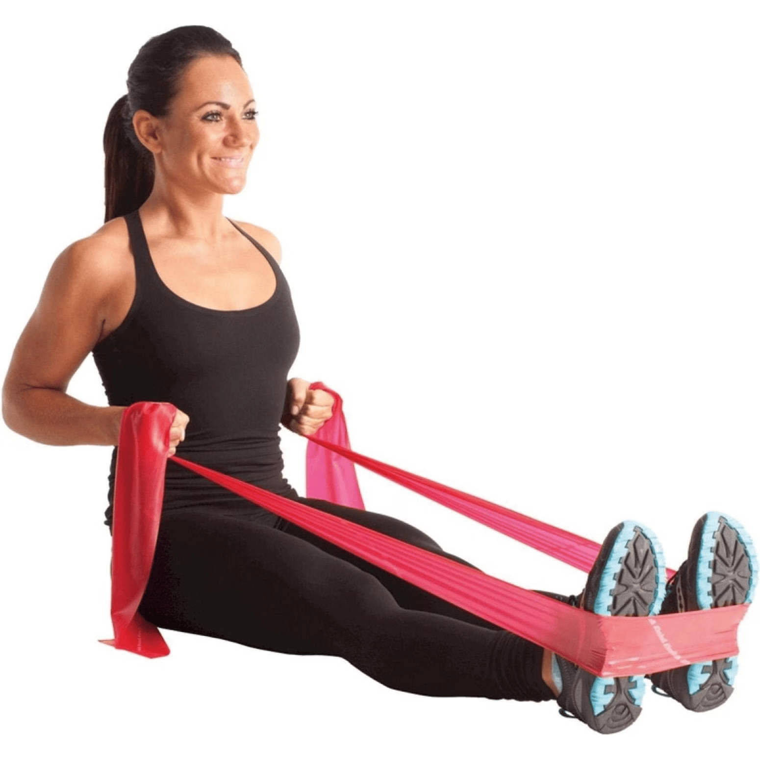 Thera-Band® 2er Fitnessband im Beutel 2.5m (rot+grün)