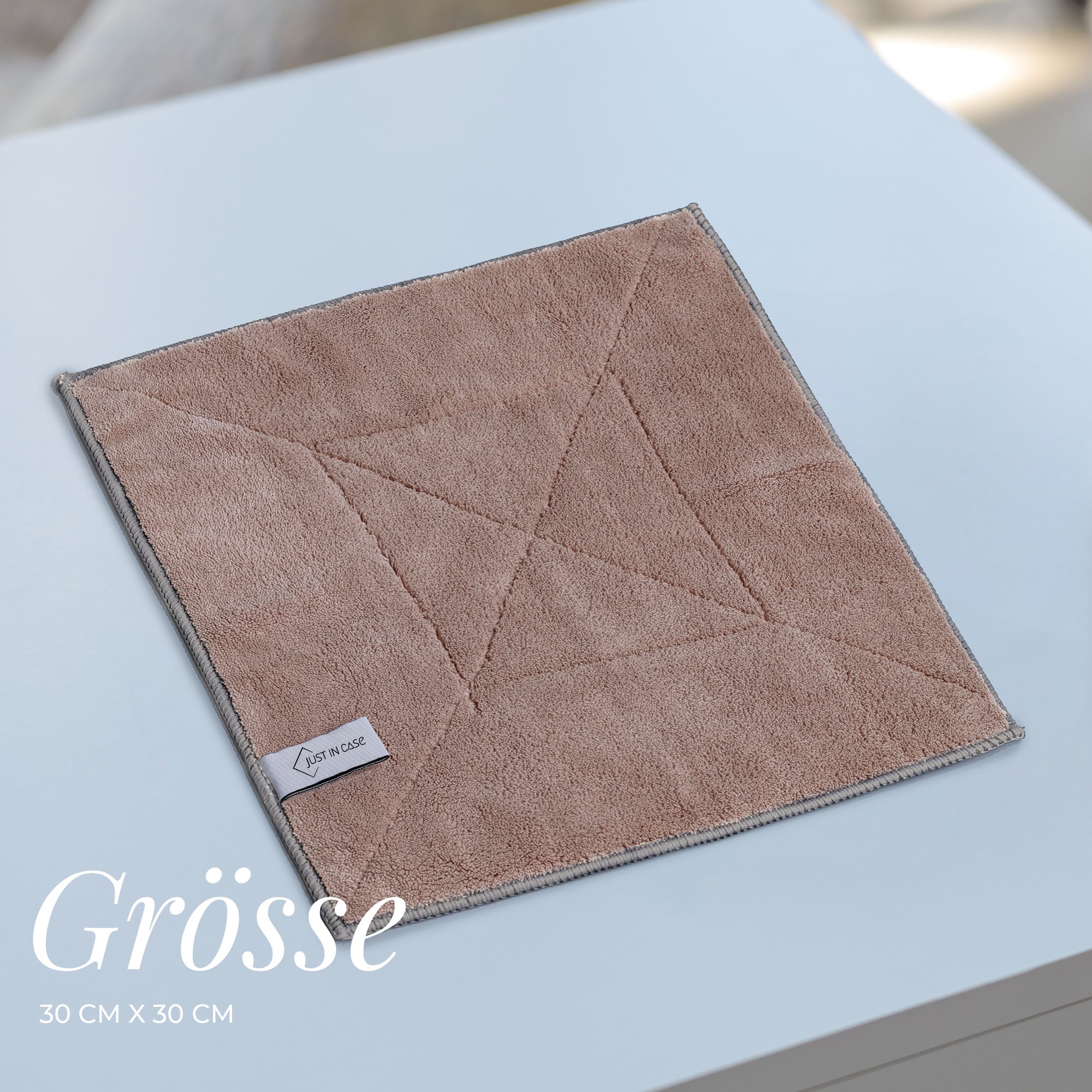 JUST IN CASE Premium Microfasertuch «Softy», 4er Set