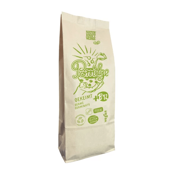 Porridge mit Vitamin B12, gekeimt, vermahlen BIO/kbA