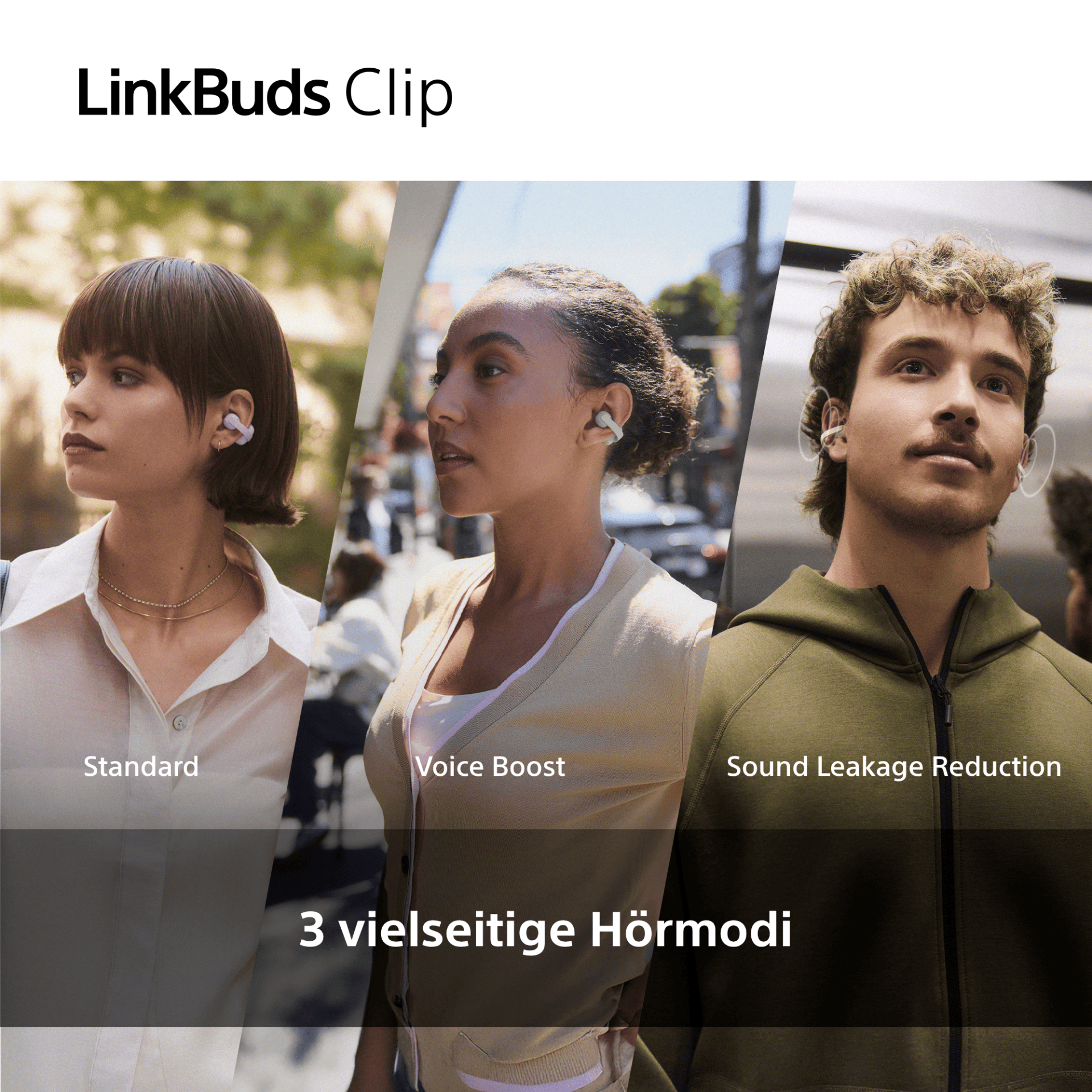 Sony Kabellose Kopfhörer LinkBuds Clip