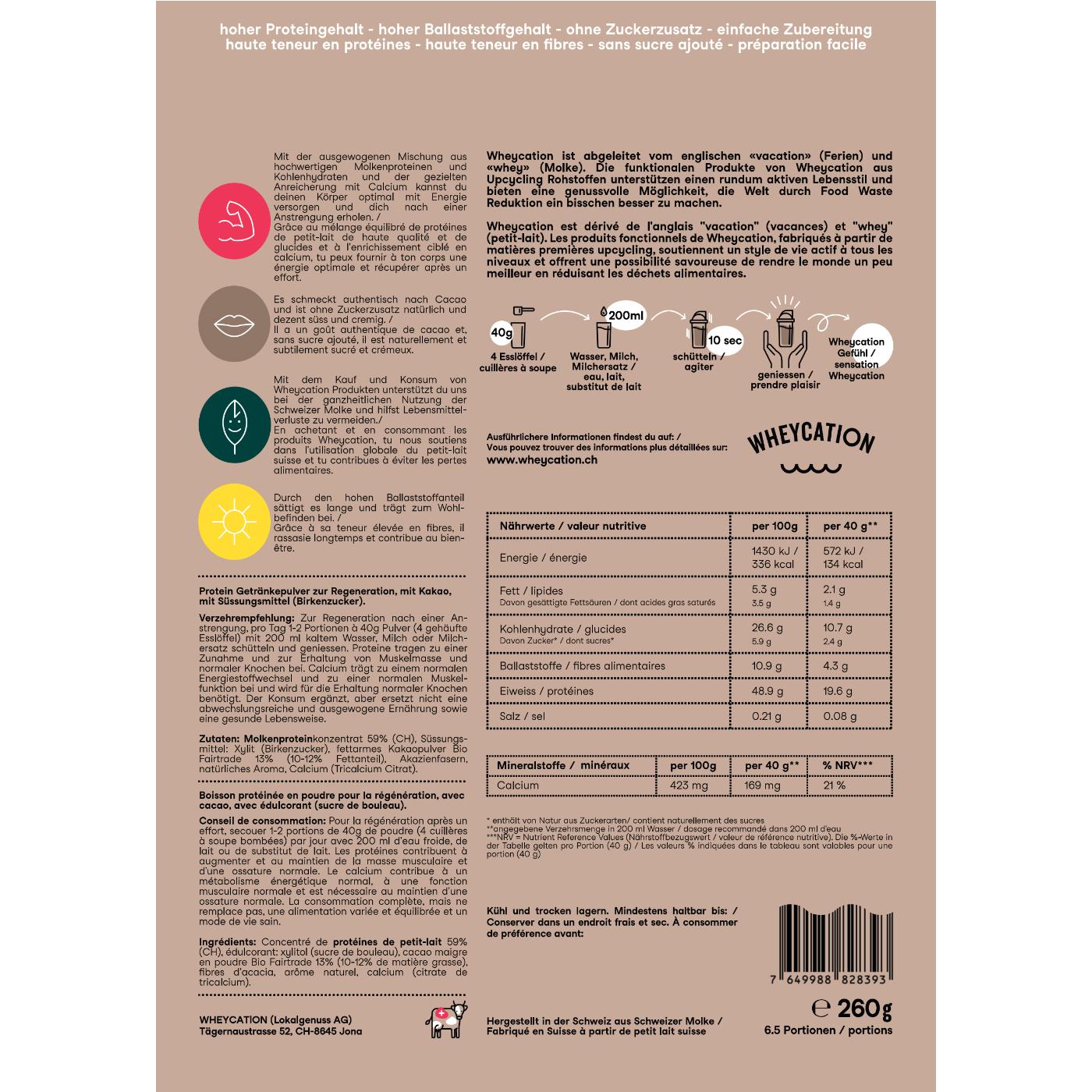WHEYCATION Starterset Protein 3x260g & Shaker