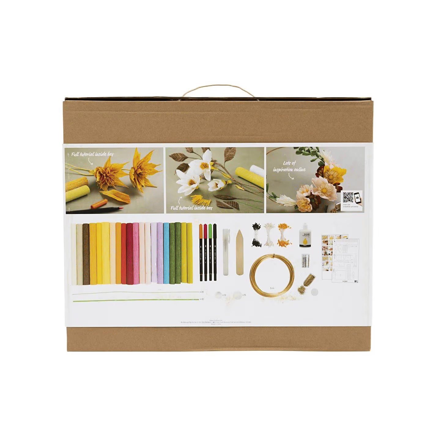 Bastelset Krepppapier-Set Blumen