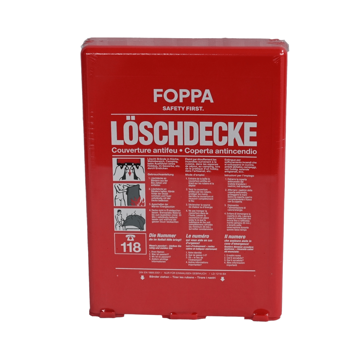 Coperta antincendio in fibra di vetro 180 x 120 cm